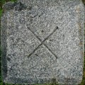Local Engineer Chiseled Cross SOUTH MERIDIAN STONE