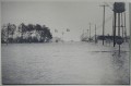 The tower during the Flood of '62, seen from the intersection of Delaware Routes 14 (now 1) and 26 in Bethany Beach.