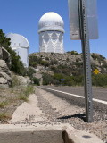 Looking N from the culvert toward the 4-meter telescope.