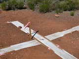 This control point has been marked so that it can be seen from the air.