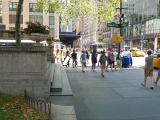 Looking NNE toward intersection of 5th Avenue and E. 42nd Street.