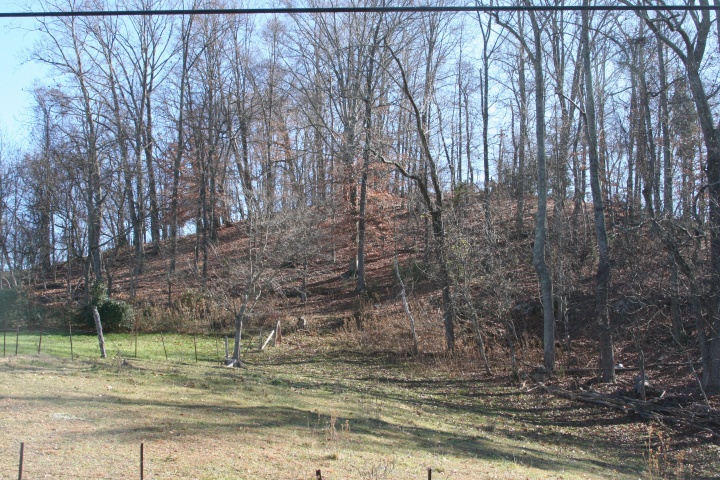 Site of Beacon 25; the beacon tower was located on the crest of the hill.