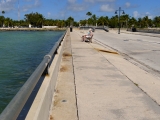 Looking NW along the pier toward White Street.