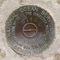 National Ocean Service Tidal Bench Mark Disk 841 0140 L TIDAL