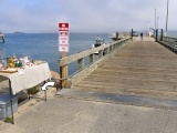 Looking NE along the pier and out toward the bay.