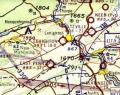 Excerpt of Sectional Chart (unknown date) showing the beacon locations