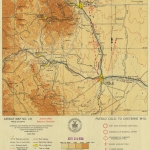 1930 Pueblo—Cheyenne: Excerpt of a beautiful hand-drawn map