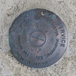 National Ocean Service Tidal Bench Mark Disk 841 3320 TIDAL G