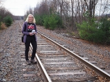 On the old D&H tracks above the site of the benchmark